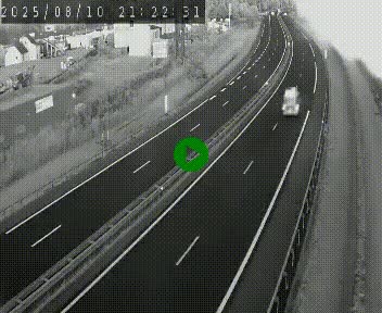 Caméra autoroute A75 à hauteur du col du rocher blanc en direction de Montpellier