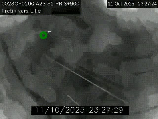 Webcam autoroute A23 à hauteur de Fretin. Vue orientée vers Lille