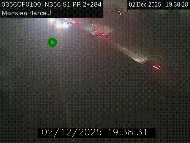 Webcam à l'entrée de Lille en direction du périphérique, à proximité de Mons-en-Baroeul sur la N356