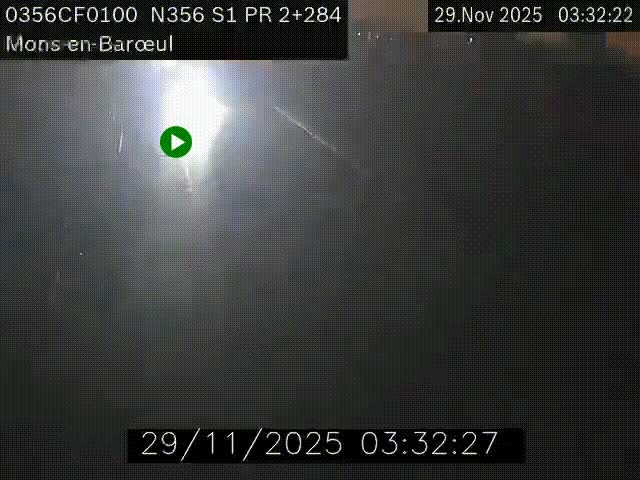 Webcam à l'entrée de Lille en direction du périphérique, à proximité de Mons-en-Baroeul sur la N356