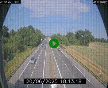 Webcam sur le périphérique de Rennes (N136) à hauteur du quartier Bréquigny, au sud de la ville