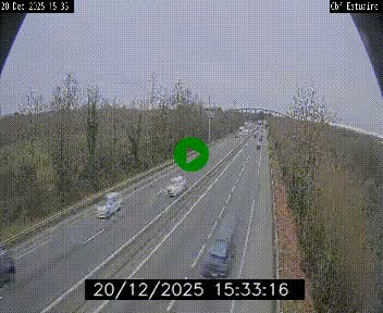 Webcam sur le périphérique de Nantes (N844) après la Porte de Bouguenais, à l'ouest de la ville