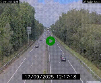 Webcam sur le périphérique de Nantes (N844) entre la Porte de Saint-Luce et la Porte d'Anjou, à l'est de la ville