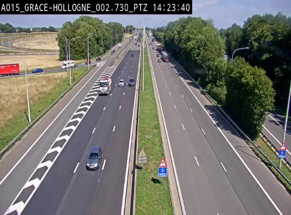 Caméra trafic Belgique - Grâce-Hollogne - E42, jonction avec A604, direction Loncin/Aéroport de Liège -  BK 3.2