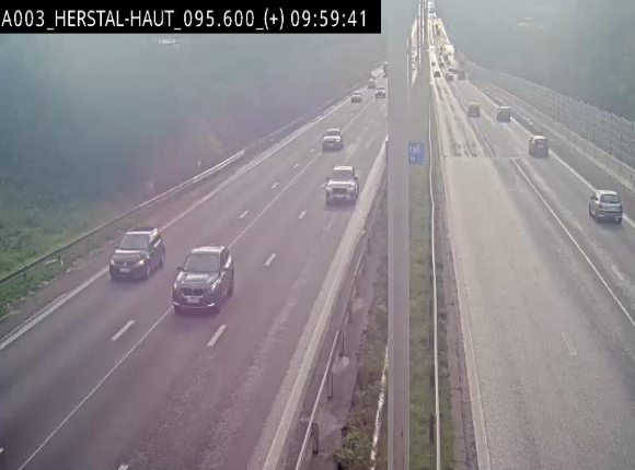Webcam autoroute Belgique - Herstal - E40 direction Aix-la-Chapelle - BK 97