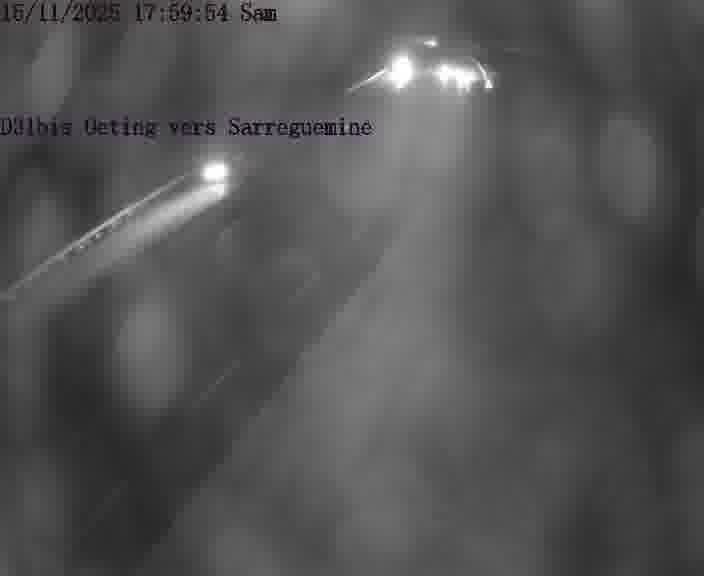 Webcam installée le long de D31bis (France) à Oeting, pointée vers Sarreguemines, utile pour suivre précisément les conditions de trafic.