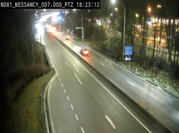 Webcam sur la N81 (E411) à hauteur du Cora Messancy. Vue orientée vers Arlon