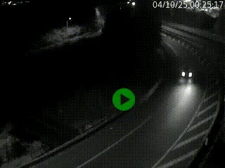 Caméra autoroute à la jonction entre l'A7 et la D301 (Boulevard urbain Sud de Lyon) à Feyzin, au sud de Lyon. Vue orientée vers Mions