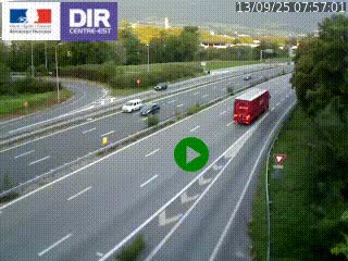 Webcam sur la Nationale 201 à hauteur de la sortie Chambéry-Nord, avant à la jonction entre l'A41 et l'A43, en direction de Lyon