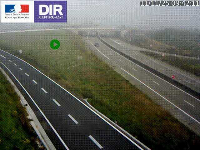 Webcam sur le contournement de Valence, sur la Nationale 7, caméra orientée vers Lyon