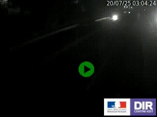 Caméra autoroutière sur l'A47 à hauteur de Givors, a proximité de Lyon. La webcam est orientée vers Lyon