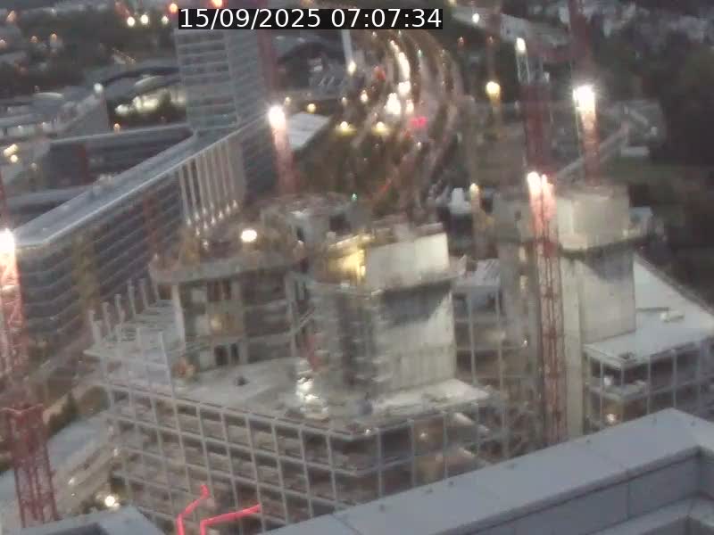 Webcam sur l'avenue John Fitzgerald Kennedy (N51) avec vue orientée vers le Findel