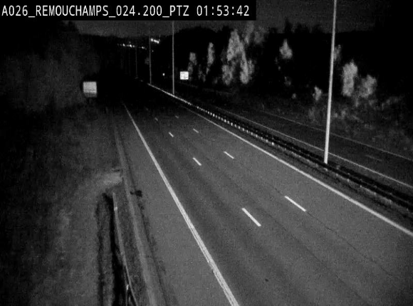 Webcam E25/A26 à Aywalle, à hauteur de Spa. Vue orientée vers Liège