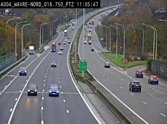 Webcam traffic E411(A4) - BK 18.7 - Bierges (Wavre Nord)