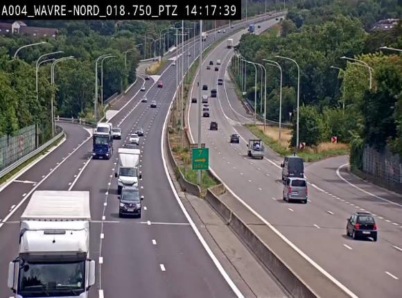 Webcam traffic E411(A4) - BK 18.7 - Bierges (Wavre Nord)