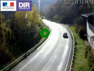 Caméra trafic sur la N90 à Bourg-Saint-Maurice, en provenance d'Aoste et en direction d'Albertville