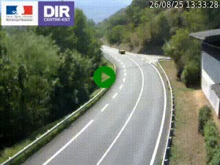 Caméra trafic sur la N90 à Bourg-Saint-Maurice, en provenance d'Aoste et en direction d'Albertville