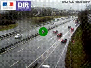 Caméra routière à hauteur de la sortie 15 Chambéry-centre au PK 4,103 en direction d'Albertville