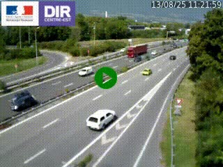 Caméra routière à hauteur de la sortie 15 Chambéry-centre au PK 4,103 en direction d'Albertville