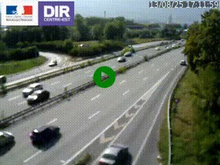 Caméra routière à hauteur de la sortie 15 Chambéry-centre au PK 4,103 en direction d'Albertville