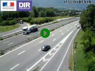 Caméra routière à hauteur de la sortie 15 Chambéry-centre au PK 4,103 en direction d'Albertville
