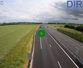 Webcam sur A84 à hauteur de l'échangeur de Poilley avec la N175, au sud d'Avranches