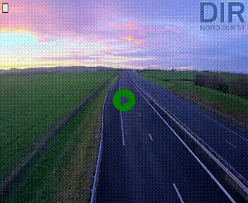 Webcam sur A84 à hauteur de l'échangeur de Poilley avec la N175, au sud d'Avranches