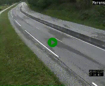 Webcam Ax-les-Thermes sur N20, en direction d'Andorre