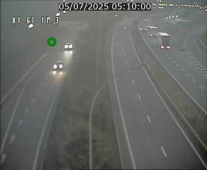 Traffic live webcam Luxembourg Senningerberg - A1 direction Allemagne - BK 11.3