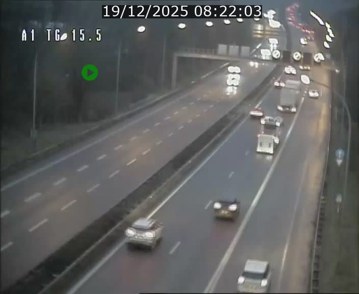 Traffic live webcam Luxembourg Munsbach - A1 direction Luxembourg - BK 15.5