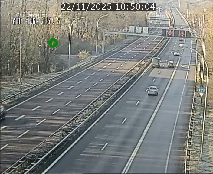 Traffic live webcam Luxembourg Munsbach - A1 direction Luxembourg - BK 15.5
