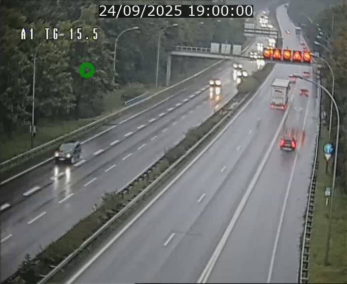 Traffic live webcam Luxembourg Munsbach - A1 direction Luxembourg - BK 15.5