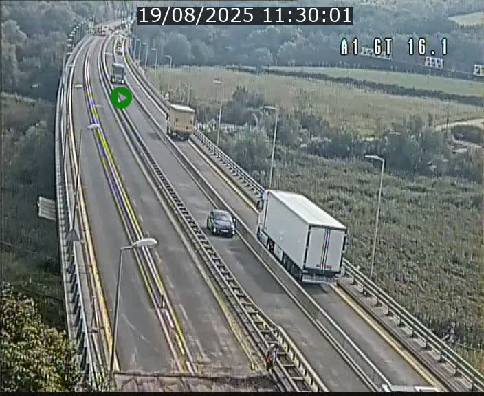 Traffic live webcam Luxembourg Niederanven - A1 direction Allemagne - BK 16.1