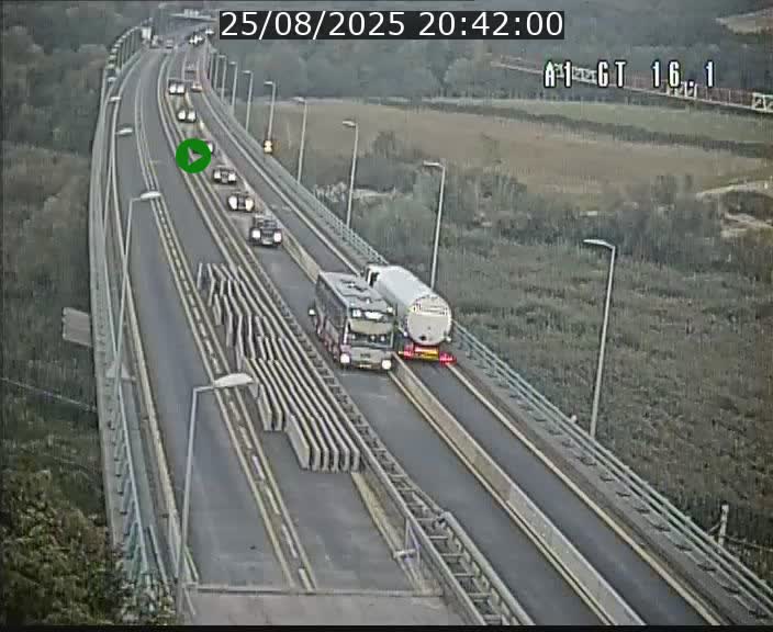 Traffic live webcam Luxembourg Niederanven - A1 direction Allemagne - BK 16.1