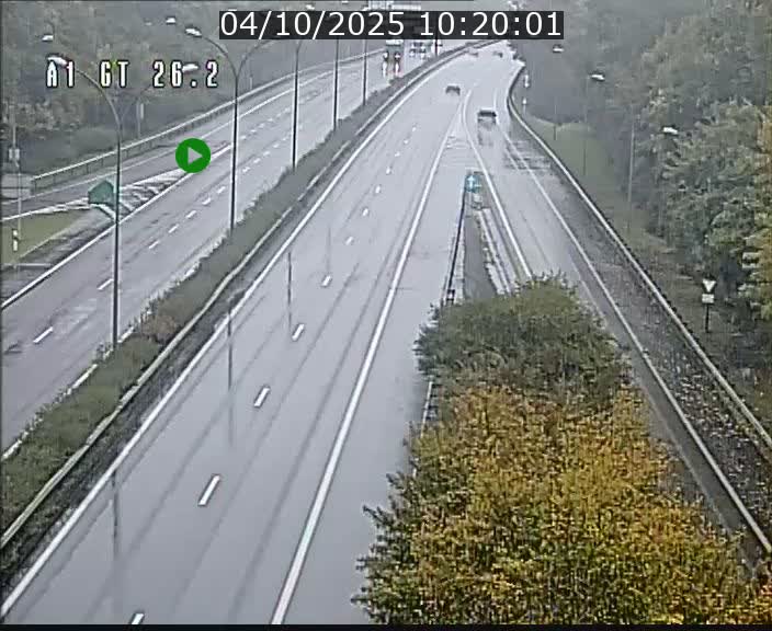 Traffic live webcam Luxembourg Grevenmacher - A1 direction Allemagne - BK 26.2