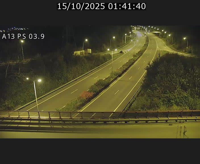 Traffic live webcam Luxembourg Differdange - A13 direction Esch-sur-Alzette - BK 3.9