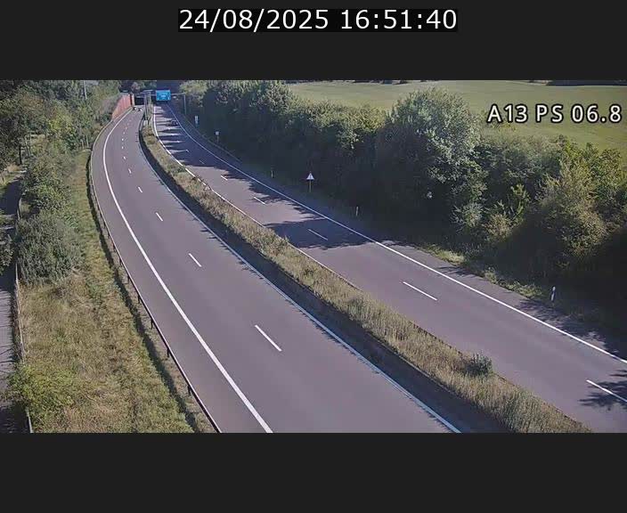 Traffic live webcam Luxembourg Ehlerange - A13 direction Esch-sur-Alzette - BK 6.8