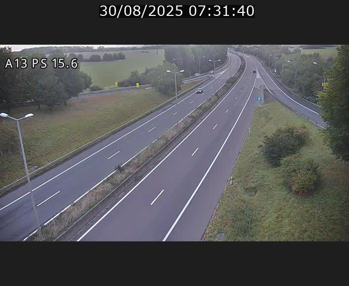 Traffic live webcam Luxembourg Kayl - A13 direction Dudelange - BK 15.6
