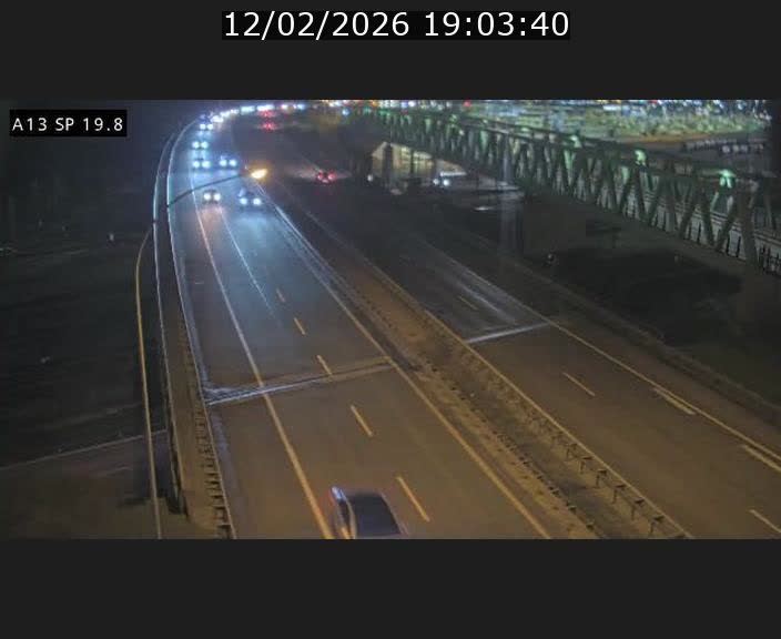 Traffic live webcam Luxembourg Croix de Bettembourg - A13 direction Esch-sur-Alzette - BK 19.8