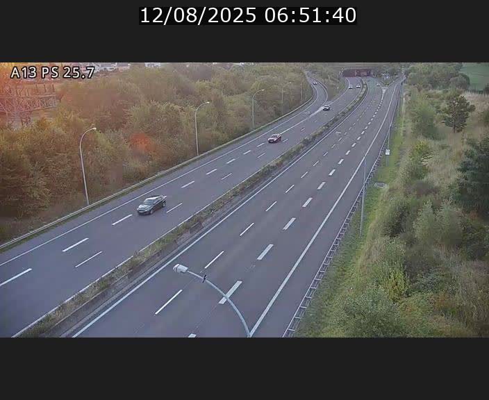 Traffic live webcam Luxembourg Frisange - A13 direction Allemagne - BK 26