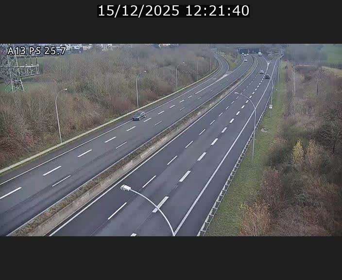 Traffic live webcam Luxembourg Frisange - A13 direction Allemagne - BK 26