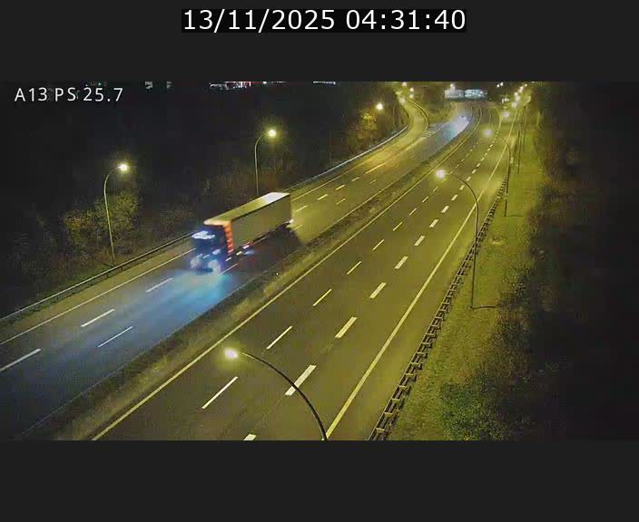 Traffic live webcam Luxembourg Frisange - A13 direction Allemagne - BK 26