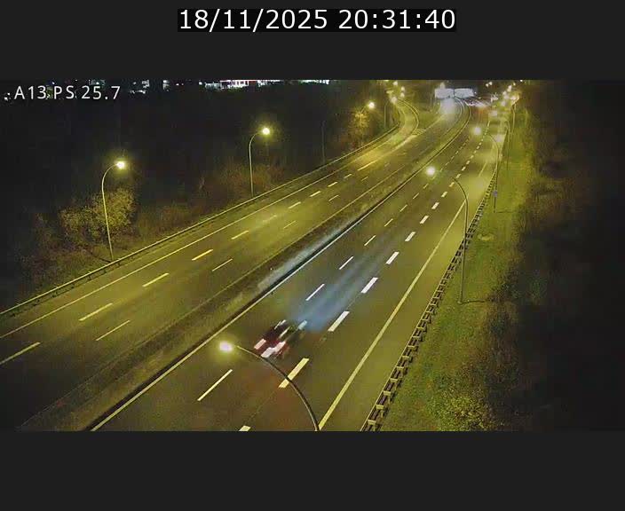Traffic live webcam Luxembourg Frisange - A13 direction Allemagne - BK 26