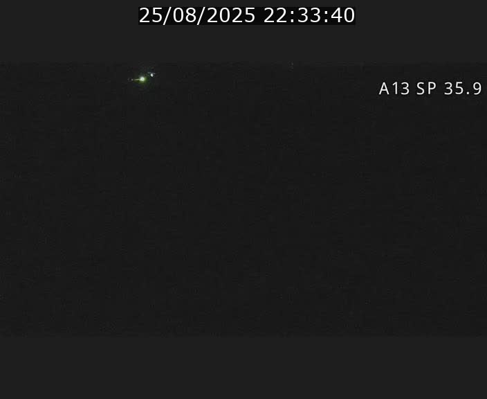 Webcam trafic sur A13 à l'entrée ouest du tunnel Markusbierg à Remerschen. Vue orientée vers Mondorf-les-Bains.
