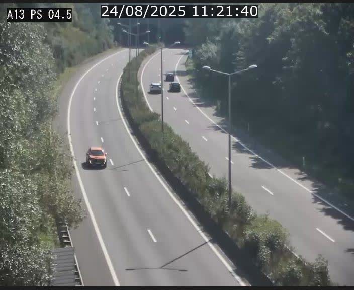 Traffic live webcam Luxembourg Differdange - A13 direction Esch-sur-Alzette - BK 4.5