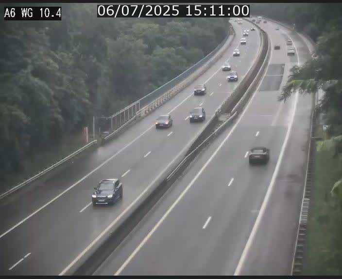 Traffic live webcam Luxembourg Mamer - A6 - BK 10.4 - direction Luxembourg/France/Allemagne