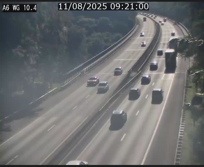 Traffic live webcam Luxembourg Mamer - A6 - BK 10.4 - direction Luxembourg/France/Allemagne