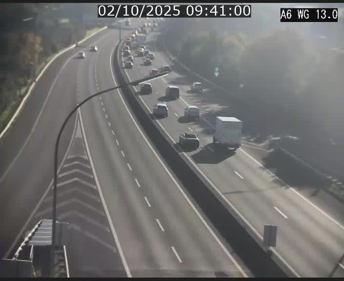 Traffic live webcam Luxembourg Mamer - A6 - BK 13 - direction Luxembourg/France/Allemagne