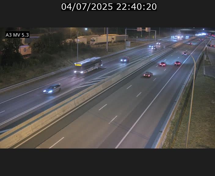 Webcam à l'Aire de Berchem au Luxembourg sur l'A3. Vue orientée vers la France