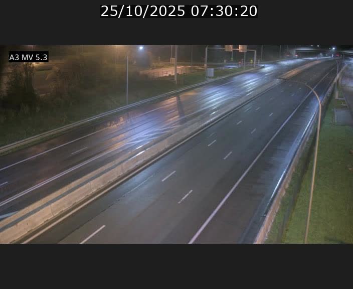 Webcam à l'Aire de Berchem au Luxembourg sur l'A3. Vue orientée vers la France